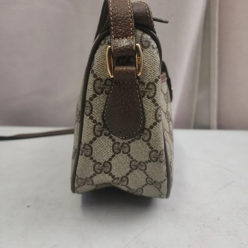 Authentic Vintage Gucci Canvas Sherry Line Shoulder Bag With Digital COA - Picture 4 of 15